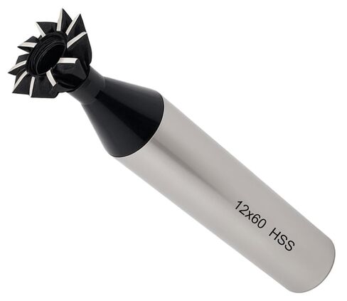 NACX 12mm x 60-Degree HSS Dovetail Cutter Milling End Mill, High Speed Steel Dovetail Milling Cutter in Saudi Arabia