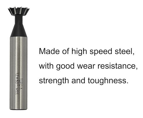 NACX 12mm x 60-Degree HSS Dovetail Cutter Milling End Mill, High Speed Steel Dovetail Milling Cutter in Saudi Arabia
