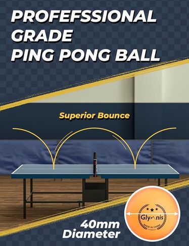Glymnis Ping Pong Paddles Set, Ping Pong Balls with Retractable Net,Table Tennis Rackets with Carry Bag, Indoor/Outdoor Table Tennis Game Accessories in Kuwait