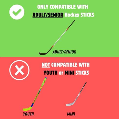 Hockey Stick Wall Mount Holder | Capable of Holding Up to 6 Ice Hockey Sticks | Only Compatible with Senior/Adult Sticks | All Required Hardware Included in Saudi Arabia