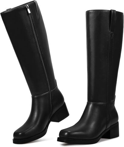 Wetkiss Knee High Boots Wy With No Sheipper Slip on Boots for Work Date Dress Party Club Shoes in Kuwait
