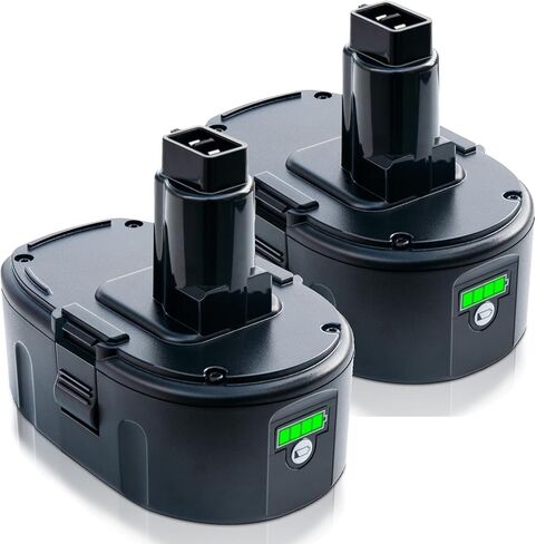 FSKE 2Pack 6.5Ah DC9096 18V Battery Replacement for Dewalt 18V Battery DC9096 DC9098 DC9099 DE9039 DE9095 DE9096 DE9098 DW9095 DW9096 DW9098 DE9503 DC9182 in Kuwait