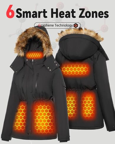 Genovega Women Graphene Heated Jacket + 2 Power Banks (S) in Kuwait