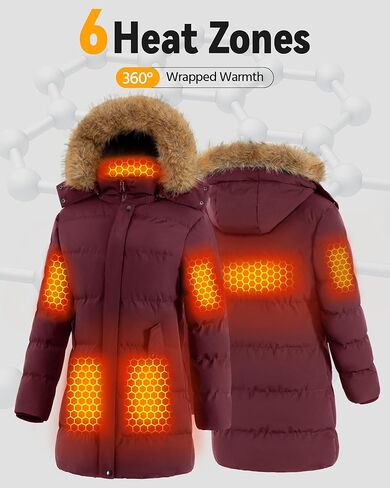 Genovega Women Graphene Heated Jacket + 2 Power Banks (XL) in Kuwait