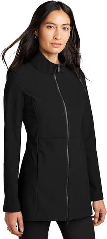 Women's Faille Soft Shell | Business Casual Jacket, Water Resistant, Lightweight, Two Way Zipper in Saudi Arabia