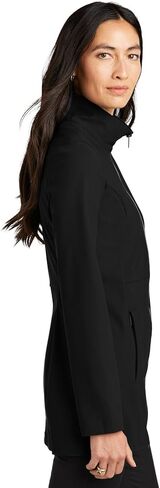 Women's Faille Soft Shell | Business Casual Jacket, Water Resistant, Lightweight, Two Way Zipper in Saudi Arabia