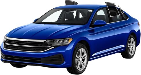 Precut Windows Tint Film All Sides Sun Sun Flocking Protection Privacy Anti Shatter Glass 2 Ply Film 25 ٪ Tint Shade Kit for Volkswagen Jetta سيدان 2019-2024 in Kuwait