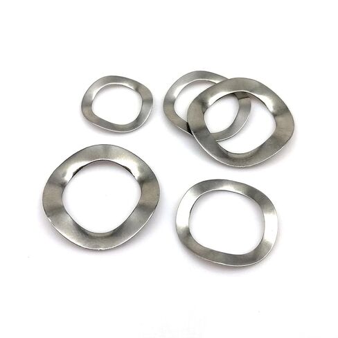 Wave Washers, M3-M16 to M25 304 Stainless Steel Bearing Shafts Three Wave Crest Type Spring Washer Gasket in Saudi Arabia