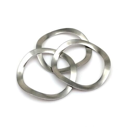 Wave Washers, M3-M16 to M25 304 Stainless Steel Bearing Shafts Three Wave Crest Type Spring Washer Gasket in Saudi Arabia