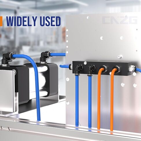 3/8 "أنبوب OD إلى 1/4" NPT دفع الموضوع لتوصيل التركيبات، تركيبات خرطوم هواء سريع هوائي، ذكر مستقيم + كوع، PC+PL (12 قطعة) in Kuwait