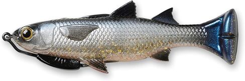 Savage Gear Pulse Tail Mullet Loosebody Fishing Bait, 1 1/3 oz, Silver, Realistic Contours, Colors & Movement, Durable Construction, Heavy-Duty Weighted Fishing Hook, 100% Snag-Free Design in Kuwait