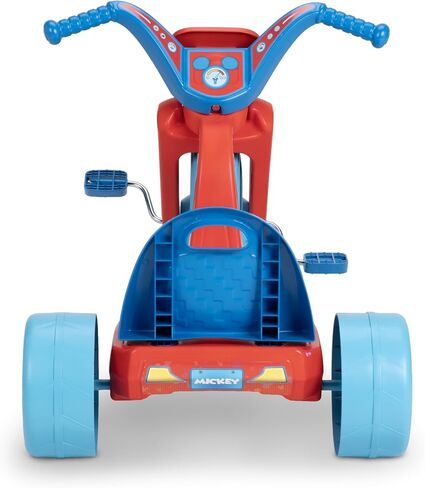 Mickey Mouse Ride-On 15" Fly Wheels Cruiser Tricycle Bike, Trike Has Built-in Light on Both Sides of Big Wheel, Ages 3-7, for Kids 41"-44" Tall - 70 lbs. Weight Limit in Saudi Arabia