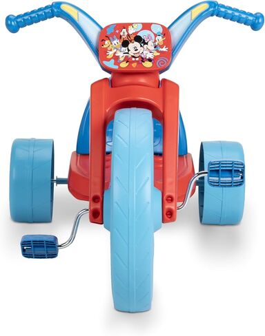 Mickey Mouse Ride-On 15" Fly Wheels Cruiser Tricycle Bike, Trike Has Built-in Light on Both Sides of Big Wheel, Ages 3-7, for Kids 41"-44" Tall - 70 lbs. Weight Limit in Saudi Arabia