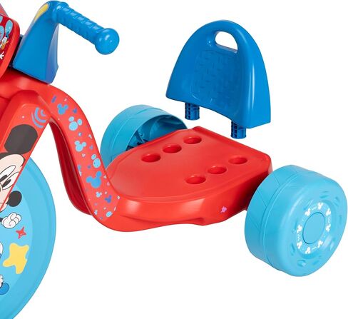 Mickey Mouse Ride-On 15" Fly Wheels Cruiser Tricycle Bike, Trike Has Built-in Light on Both Sides of Big Wheel, Ages 3-7, for Kids 41"-44" Tall - 70 lbs. Weight Limit in Saudi Arabia