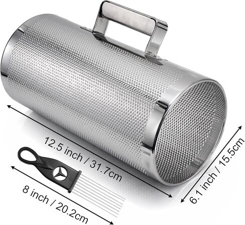 Foraineam Stainless Steel Guiro with Scraper, 12" x 6" Metal Guiro Shaker Music Instrument, Band Accompaniment Musical Training Tool Professional Latin Hand Percussion Instrument in Saudi Arabia