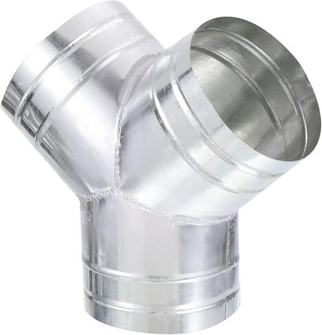 6" to 6" Y Shape Duct Splitter Adapter 90° Degree Dust Fitting, 3-Way Hose Connector for Exhaust Fan, Dryer Vent & HVAC Ventilation System in Saudi Arabia