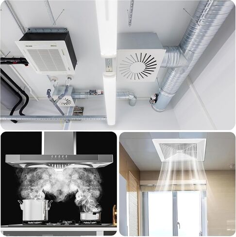 6" to 6" Y Shape Duct Splitter Adapter 90° Degree Dust Fitting, 3-Way Hose Connector for Exhaust Fan, Dryer Vent & HVAC Ventilation System in Saudi Arabia