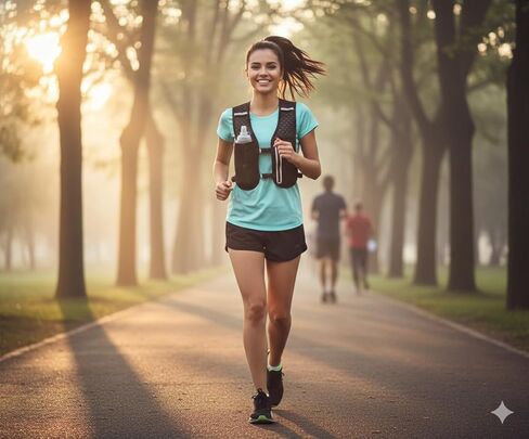 سترة الترطيب للجري، سترة جري بأشرطة صدر قابلة للتعديل للنساء والرجال مع قارورة ناعمة 500 مل، سترة للعدائين خفيفة الوزن للنساء للمشي لمسافات طويلة والجري وركوب الدراجات وسباق الماراثون in Kuwait