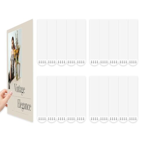 20 حزمة من شرائط تعليق الصور، لا توجد أدوات، شرائط تعليق على الحائط للملصقات، شماعات صور معلقة خالية من التلف، إزالة خالية من التلف in Kuwait