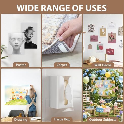 20 حزمة من شرائط تعليق الصور، لا توجد أدوات، شرائط تعليق على الحائط للملصقات، شماعات صور معلقة خالية من التلف، إزالة خالية من التلف in Kuwait