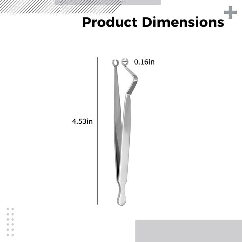 Septum Ear Nose Piercing Clamps, 4.5 In Professional Tool, 410 Stainless Steel Construction in Kuwait