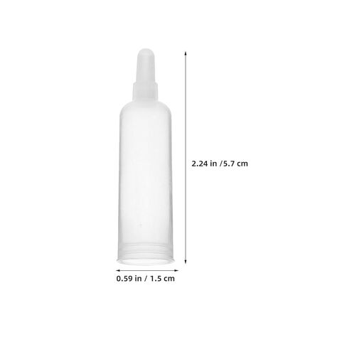 Garneck 40pcs Transparent Ampule Dispensing Tips Soft Precision Applicator Caps for Skincare Vials and Liquid Glue Bottles Flexible Fit for Comfortable Accurate in Lab and Clinical Use in Kuwait