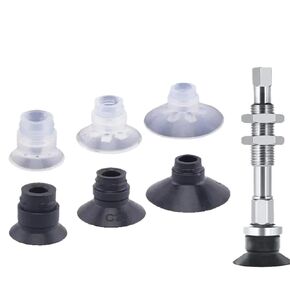 10Pcs SMC Type C Series Flat Ribbed Vacuum Suction Cup ZP-10CS/ZP13CS Silicone Nozzle Pneumatic Sucker Manipulator Accessories(ZP13CN) in Kuwait