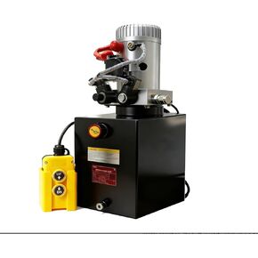 ParnicoTech Hydraulic Pump 6 Quart Double Acting Hydraulic Power Unit 12V DC, 3200 PSI Max Relief Pressure, Hydraulic Pump Dump Trailer Hydraulic Pump, SAE # 6 Port,Steel in Kuwait