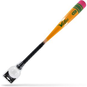 Victus Yardstick، مضرب بيسبول بلاستيكي للأطفال مع كرة بلاستيكية مخصصة، للاستخدام على العشب أو العشب، برميل 2 5/8 بوصة ومقبض ناعم الملمس، مجموعة بيسبول خفيفة الوزن في الفناء الخلفي، 27 بوصة in Kuwait