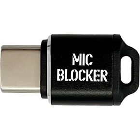 Type-C Microphone Blocker Audio Mute Adapter Privacy Protector & Silent Screen Recording Without External Noise On Phone for Screen Recording Live & Mic Mute for Meetings, Zoom, Teams(2 Pack) in Saudi Arabia