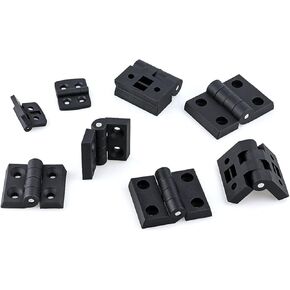 Door Hinges Nylon Plastic Butt Window for Electric Box Cabinet Industrial Bearing Hinge Binder 8Pcs(4040-Black) in Kuwait