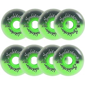 عجلات الهوكي رينك رات رولر سبلستر 80 ملم XXX Grip أسود/أخضر 8 عبوات in Kuwait