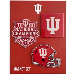 مغناطيس أكريليك من Desert Cactus Indiana University Champs 3 عبوات IU Hoosiers تصميم زخرفي مرخص رسميًا (مجموعة مغناطيس 2025 بطولة كرة القدم) in Kuwait