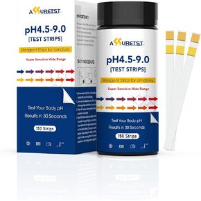 pH Test Strips for Urine 4.5-9.0 | Quick & Accurate Urine pH Testing Strips, Measures pH Values at Home in Kuwait