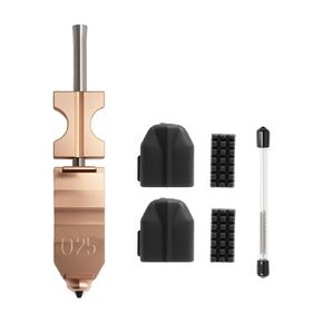فوهة مطورة مقاس 0.25 مم AD5X قابلة للفصل السريع لمجموعة Flashforge AD5X Hotend Kit، تدعم درجة حرارة عالية تصل إلى 300 درجة مئوية وسرعة طباعة 600 مم/ثانية، مع مجموعة أدوات تنظيف الفوهة/جوارب من السيليكون in Kuwait