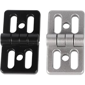 مفصلة بأربعة فتحات 45 شكل ألومنيوم خاص من سبائك الزنك 1 قطعة (أسود) in Kuwait