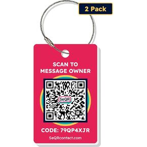 Private Luggage Tags | Smart QR Bag Tags That Keeps Personal info Private | Includes Messaging for Luggage Backpack Suitcase Recovery | Customizable tag for Travel Baggage, Kids Backpack & Work in Saudi Arabia
