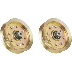 Technology Parts Store 2PK Flat Idler Pulley 1736540YP Compatible with Snapper Lawn Mowers Models 200Z and 285Z 42" and 46" Decks in Kuwait