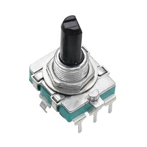 EC16 Rotary Encoder 360 Degree Digital Pulse Potentiometer, 24-Bit Power Amplifier Volume Control, Copper Material, 5 Pack with Handle 15/20MM (Half axis 20mm) in Saudi Arabia