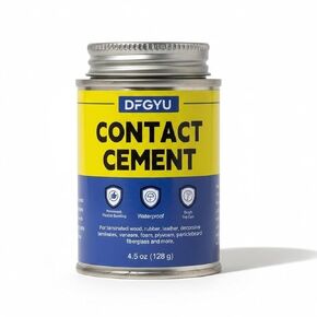 Contact Cement Adhesive 4.5 Oz, Professional Neoprene Glue with Brush, Strong Flexible Bonding for Woodworking, Leather, Metal, Plastic, Furniture Repairs & DIY Crafts in Saudi Arabia