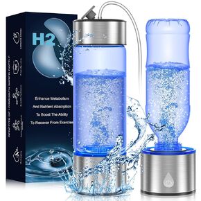 Hydrogen Water Bottle Generator, Portable Rechargeable Hydrogen Water, Hydrogen Water Ionizer Machine, with SPE/PEM Technology, for Home Office Travel Fitness Drinking in Saudi Arabia