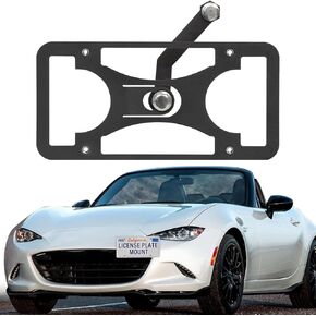 License Plate Holder Front Bumper Mount Bracket Compatible with Mazda MX-5 Miata (ND) 2016-2023 | No Drilling | Installs in Seconds，Front Bumper License Plate Mounting Kit in Kuwait