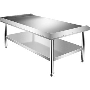 Stainless Steel Equipment Stand, 30 x 36 x 24Inches Grilling Table with Adjustable Storage Undershelf for Kitchen Restaurant Home and Hotel in Kuwait