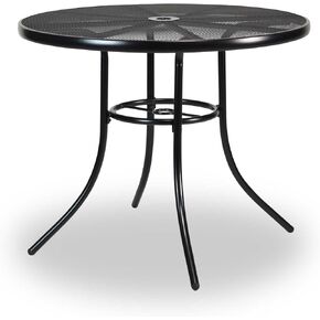 طاولة تجارية مستديرة مقاس 36 بوصة - تتسع لـ 2-4 أشخاص | متينة للغاية | استخدام خارجي مدى الحياة | يتحمل جميع الظروف الجوية | نمط شبكي فولاذي أنيق | مجموعة هايلاند in Kuwait