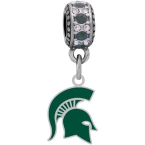 Michigan State Logo Charm Fits Compatible With Pandora Style Bracelets in Kuwait