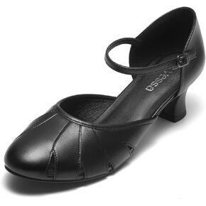 YESSA 1920s Shoes for Women Character Shoes Ankle Strap Dance Shoes for Ballroom Salsa Folklorico Tango Swing 2" Dancing Heels in Kuwait