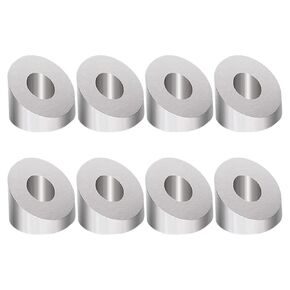 8Pcs Stainless Steel Beveled Wire Rope Angle Washers Cable Railing Hardware for Stair Decks 35-Degree Angle Connectors Protective Sleeves in Kuwait