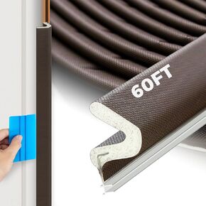 ختم باب تجريد الطقس بطول 40 قدمًا، شريط إسفنجي على شكل كيرف للفجوات الكبيرة، مع أداة مكشطة للإطارات الخارجية والداخلية، أبيض in Kuwait