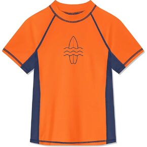 Kids Rash Guard Shirt Boys Girls Raglan Rashgurad Child Swimwear Quick Dry Top 3-14 Years in Kuwait