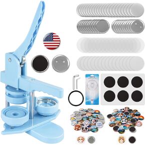 Heart-Shaped Fridge Magnet Button Maker Machine, Pin Press Kit With 100 Sets of Supplies for DIY Refrigerator Magnets in Kuwait